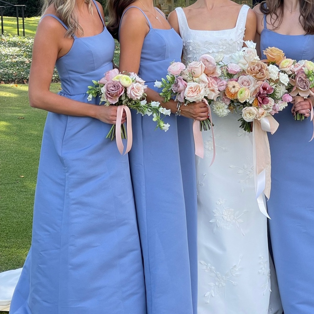 Amsale Ever dress in dusk color